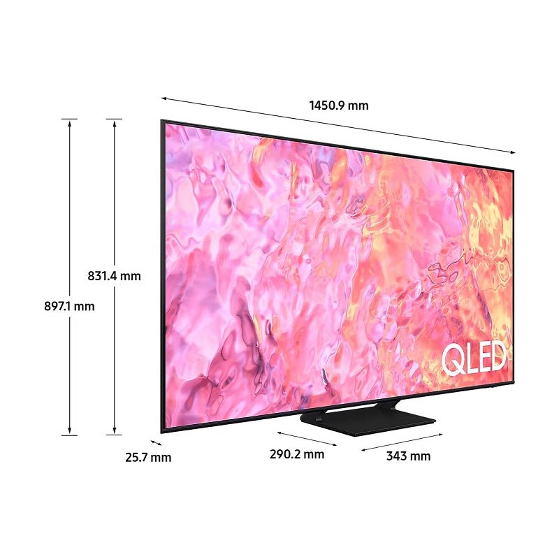 تلفزيون سامسونج مقاس 65 بوصة 4K بريسيفر داخلي QA65Q60C. تلفزيون سامسونج مقاس 65 بوصة 4K بريسيفر داخلي QA65Q60C.